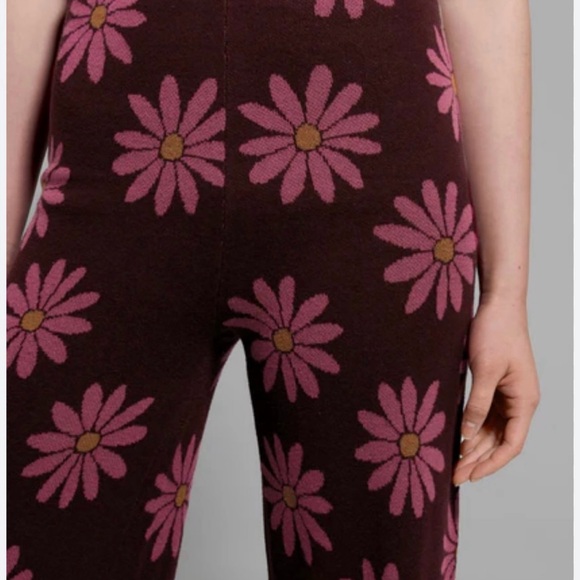 Princess Highway Pink Floral Wide-Leg Pants - Picture 2 of 5